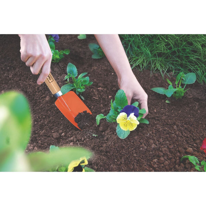 Pazinha Estreita Metálica para Jardinagem com Cabo de Madeira - Tramontina